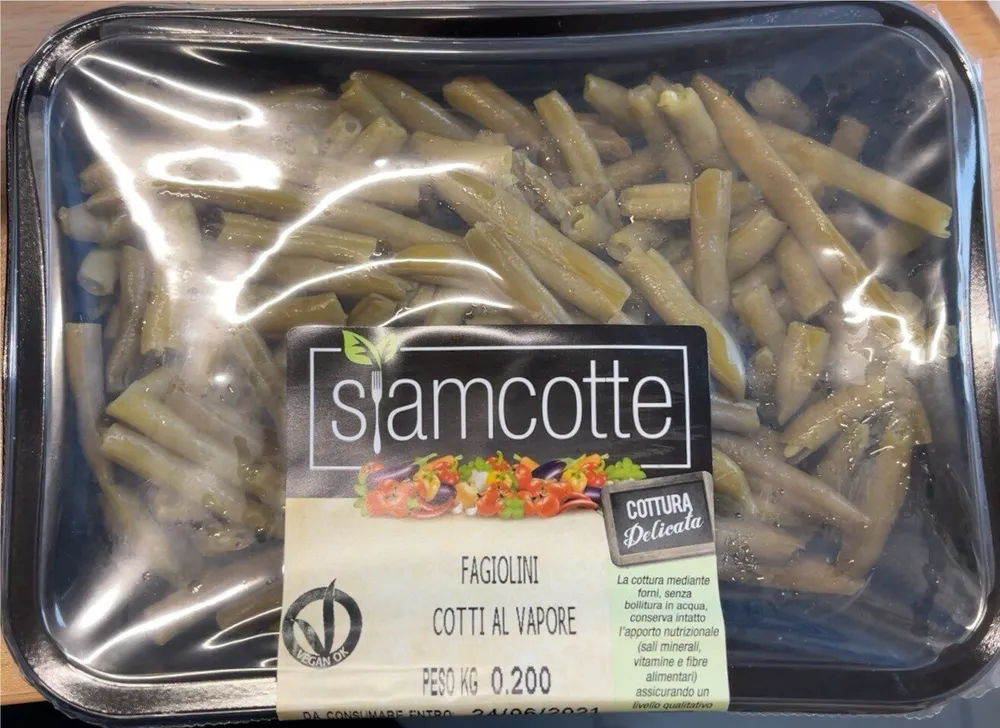 Fagiolini cotti al vapore