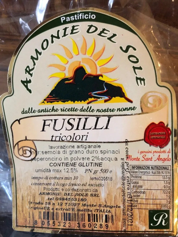 Fusili tricilori