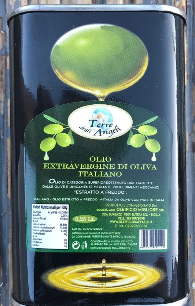 Olio extravergine di oliva italiano