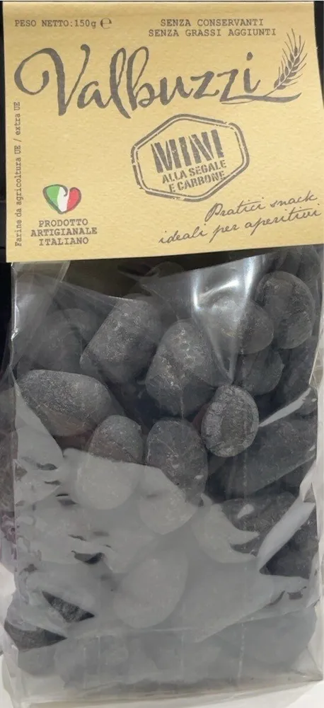 Mini alla segale e carbone