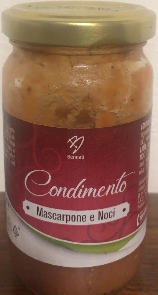 condimento mascarpone e noci