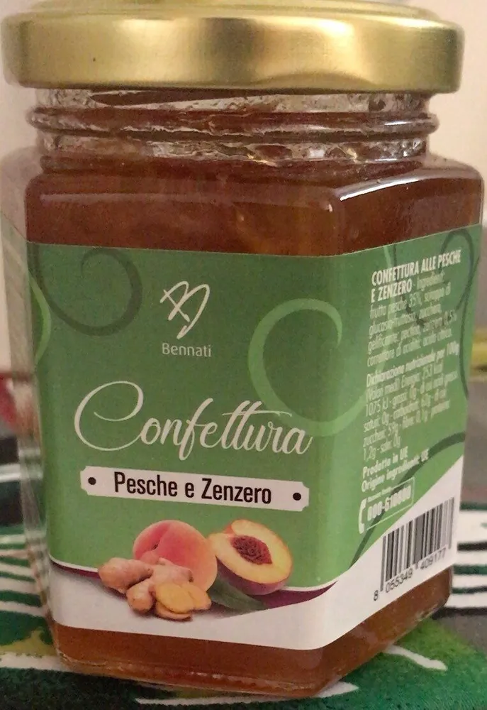 Confettura pesca e zenzero