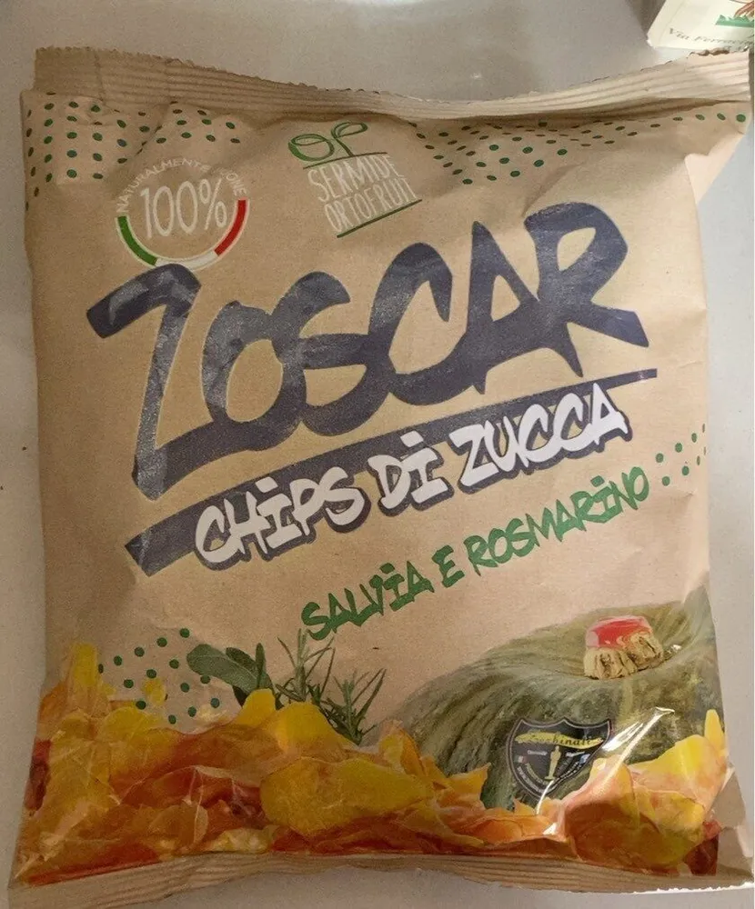 Chips di zucca salvia e rosmarino