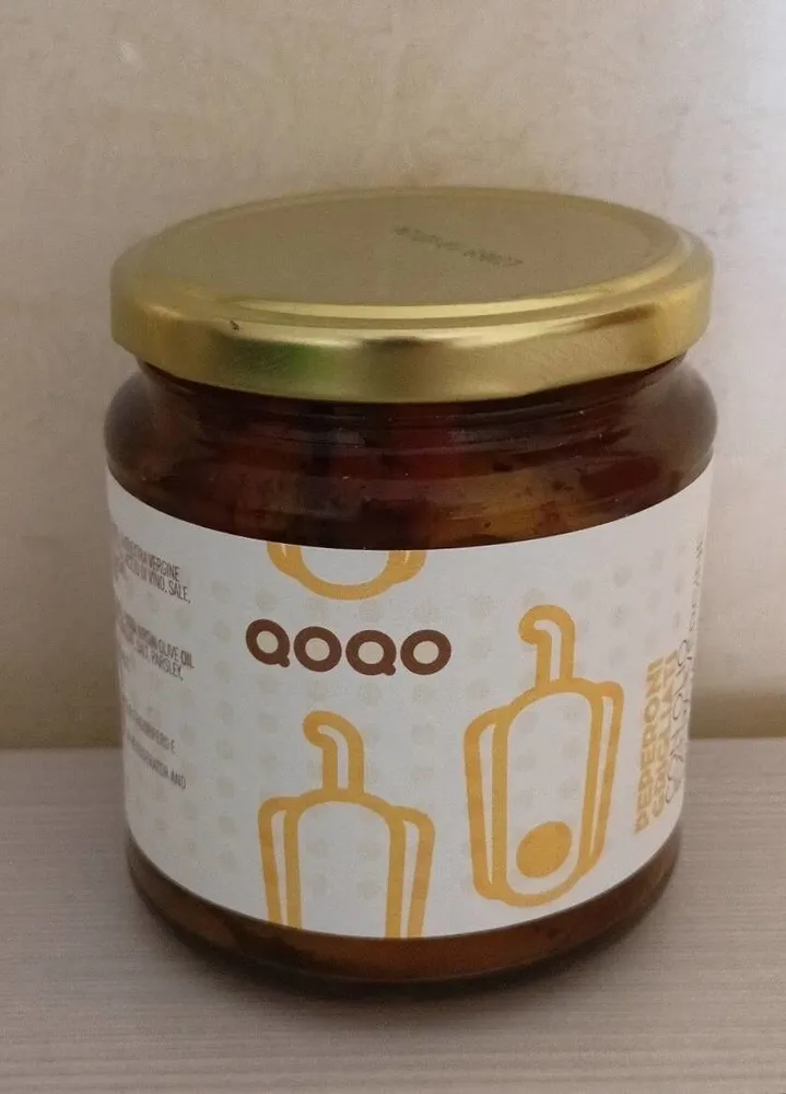 Peperoni grigliati con olio extravergine d'oliva