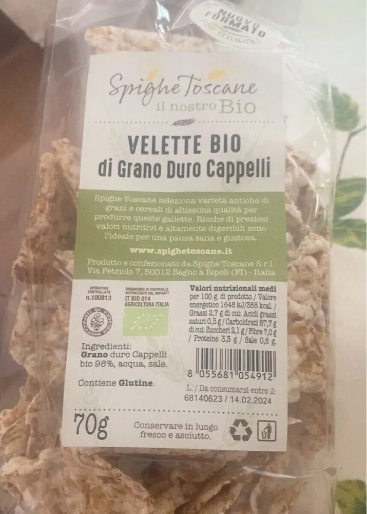 Velette bio di grano duro cappelli