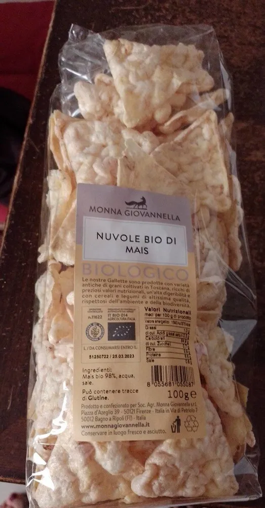 Nuvole bio di mais