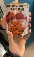 Cipolle rosse affettate caramellate