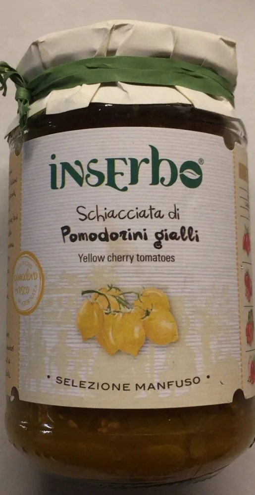 Schiacciata di pomodori gialli