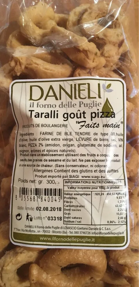 Taralli Gout Pizza