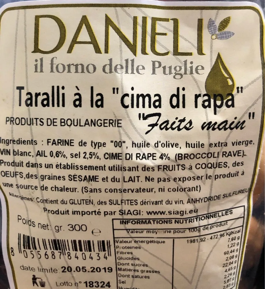 Taralli a la "cima di rapa"