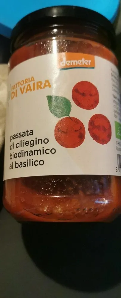 Passata di ciliegino biodinamico al basilici
