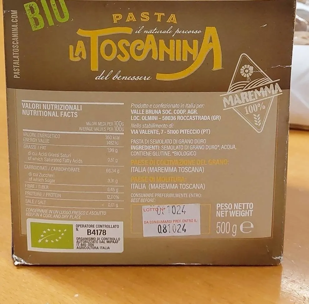 Pasta Toscanina