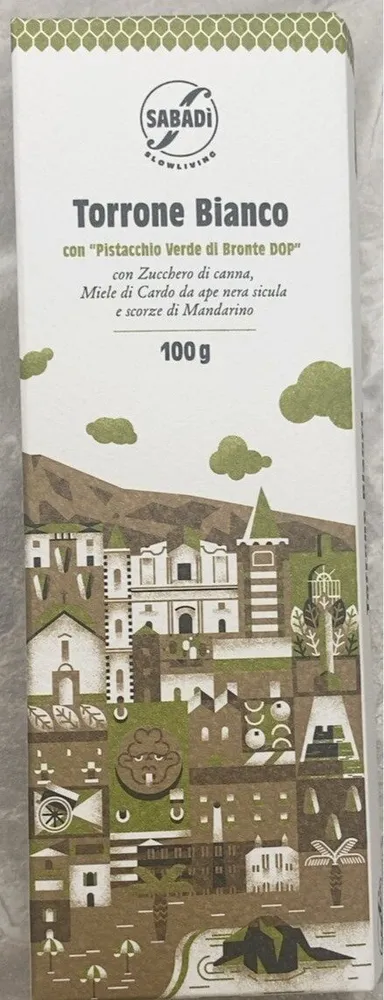 Torrone Bianco con “Pistacchio Verde di Bronte DOP”