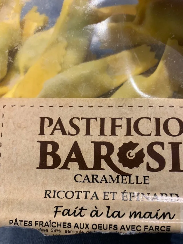 Barosi caramele ricotta epinard