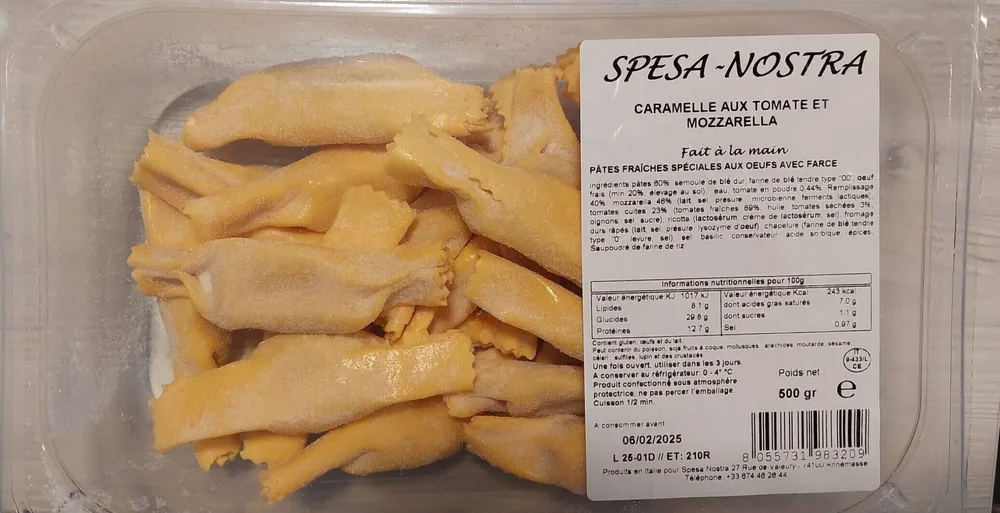 Caramelle aux tomate et mozzarella