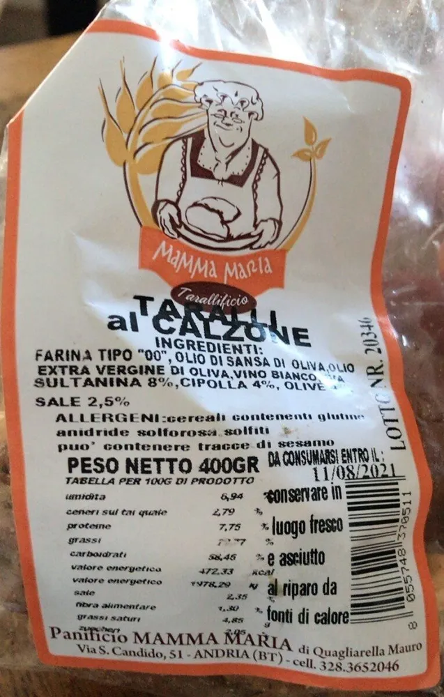 Taralli al CALZONE