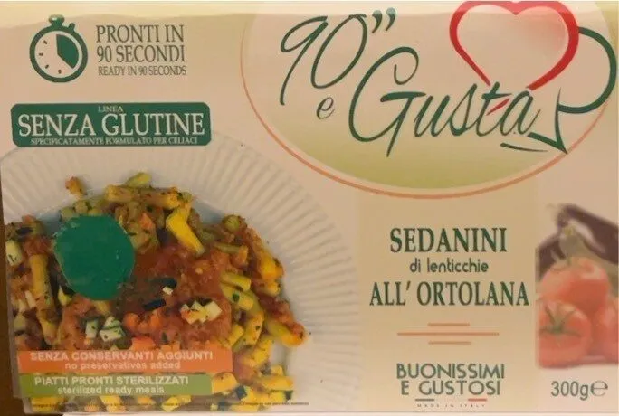 Sedanini di lenticchie all’ortolana