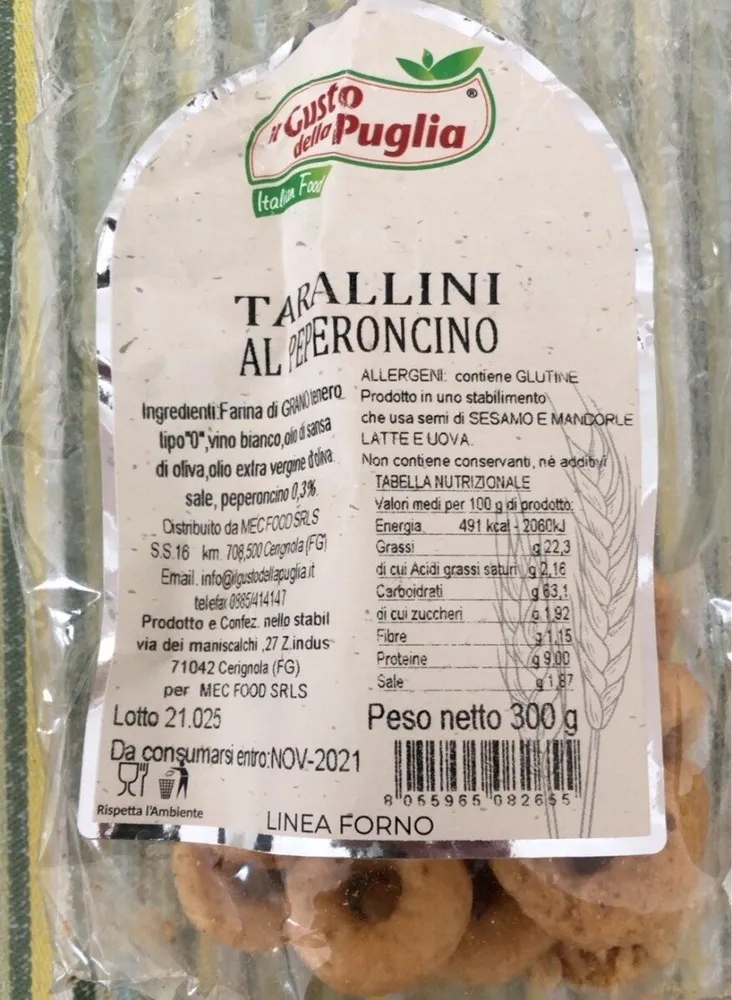 Tarallini al peperincino
