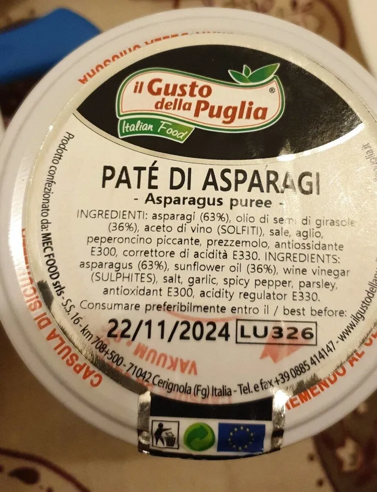 Paté di asparagi