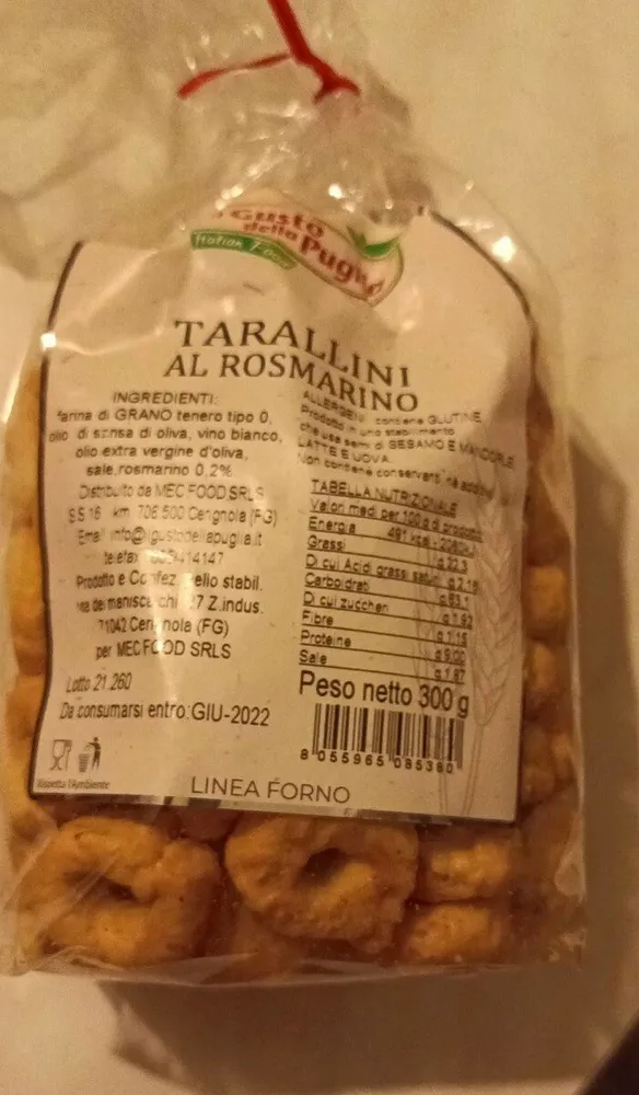 Tarallini al rosmarino