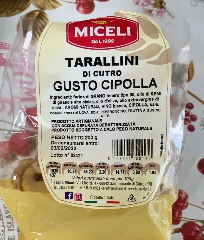 Tarallini di Cutro Gusto Cipolla