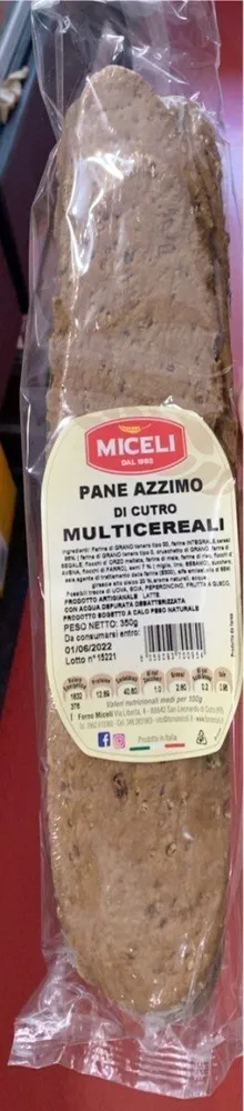 Pane azzimo cereali