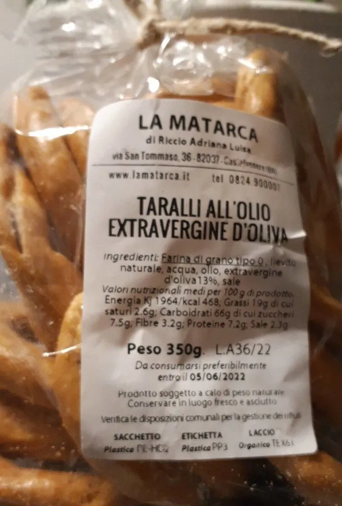 Taralli all'olio extravergine