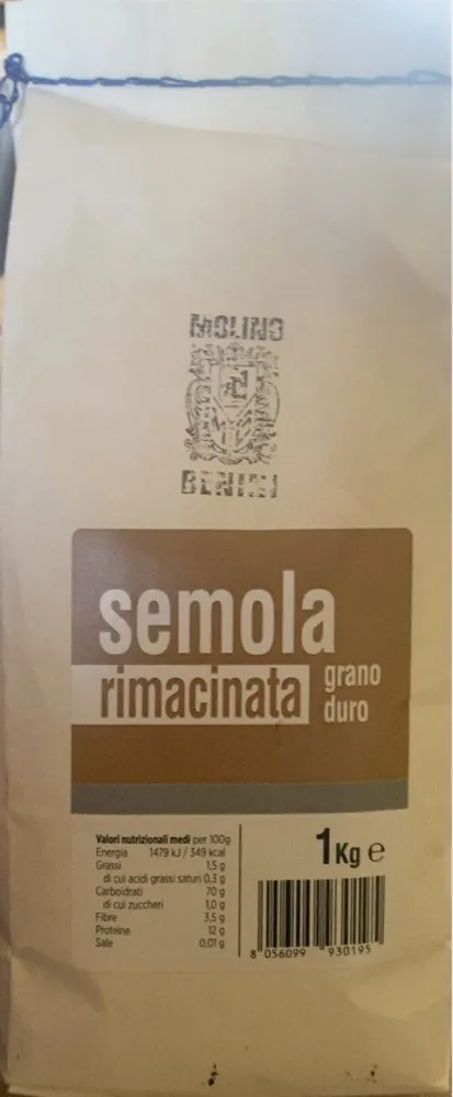 farina di semola rimacinata grano duro