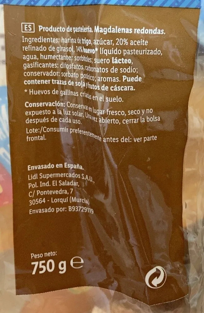 Magdalenas redondos