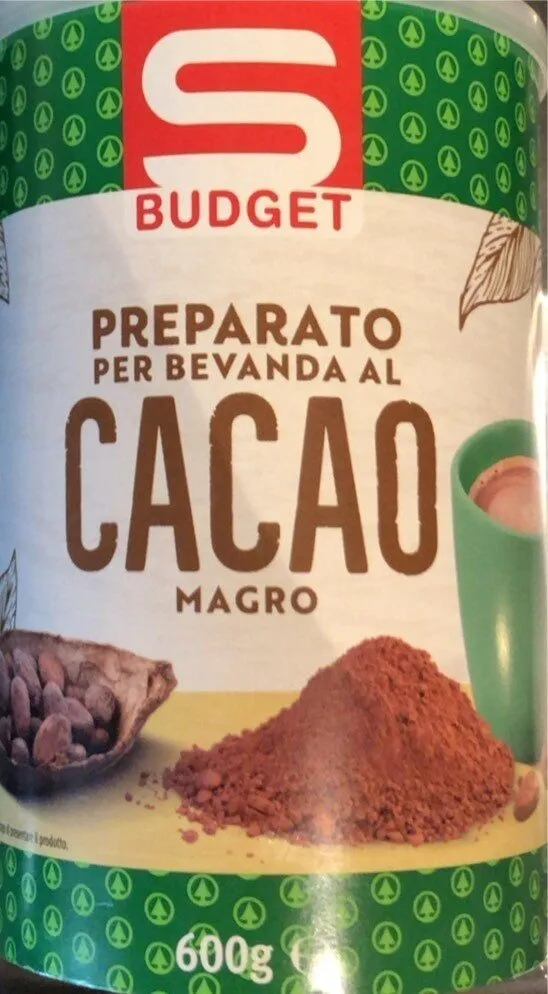 Preparato bevanda al cacao magro