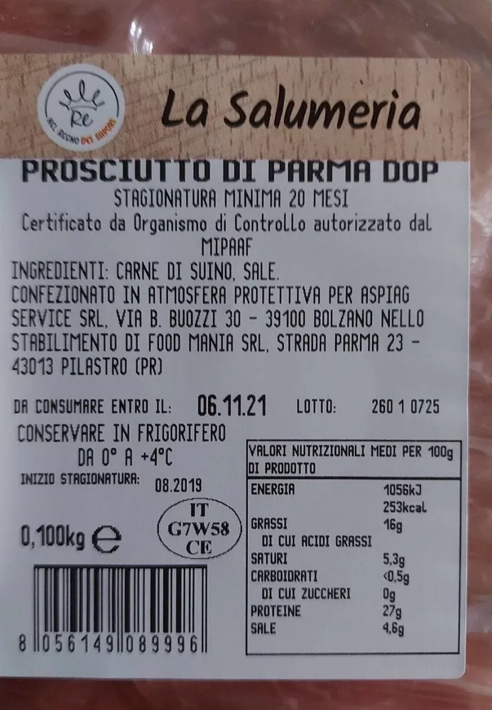 Prosciutto di parma top