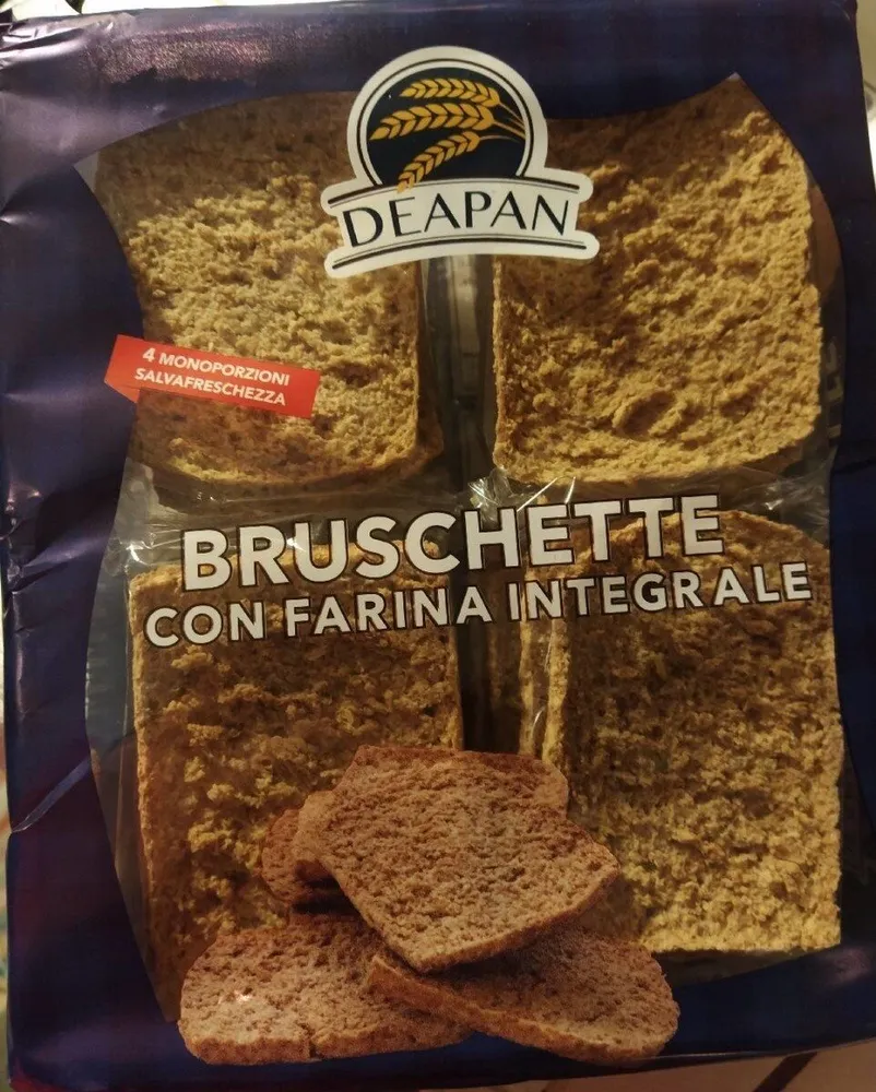 Bruschette con farina integrale