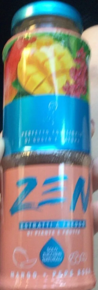 Bevanda con mango e pepe rosa