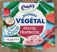 Dessert vegetal fraise framboise