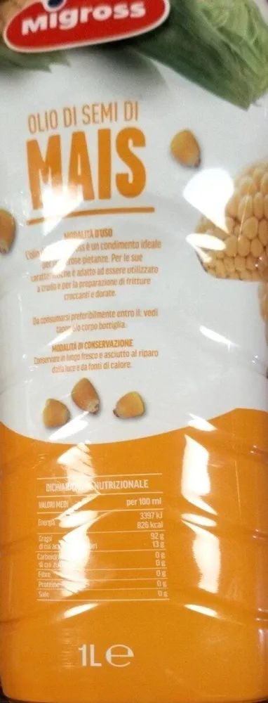 Olio di semi di mais