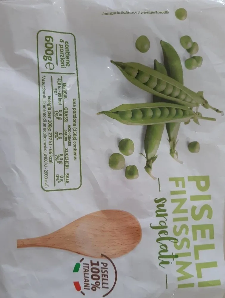 Piselli finissimi surgelati