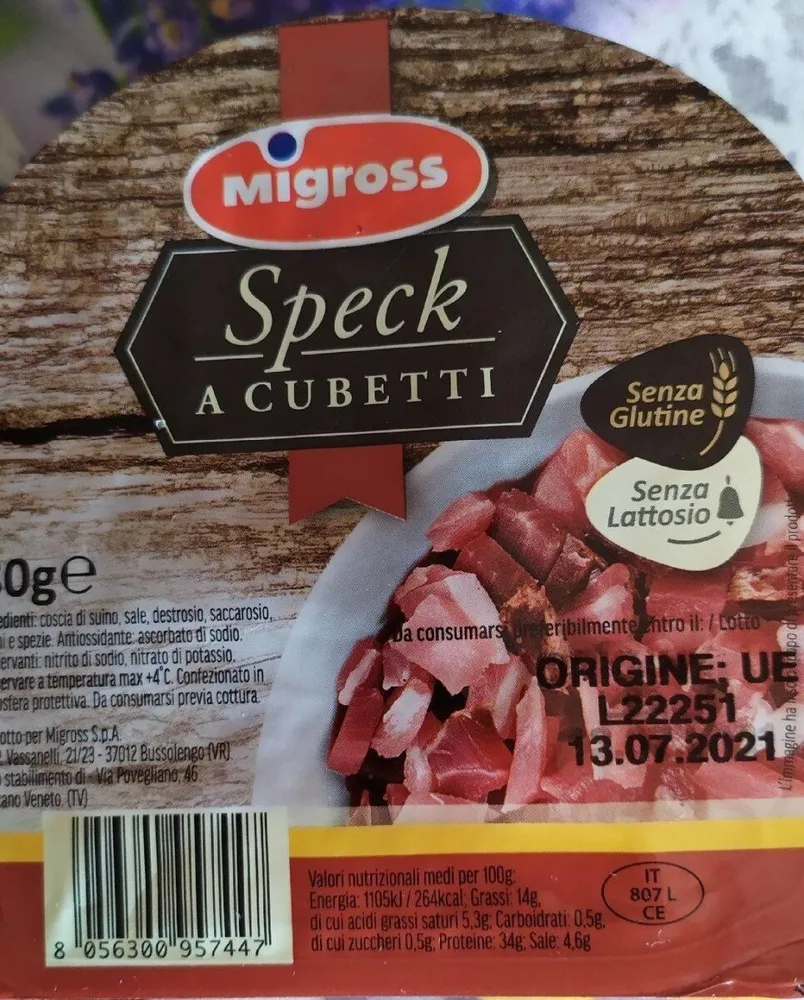 Speck a cubetti