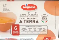 Uova fresche da allevamento a terra