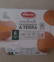 Uova fresche da allevamento a terra XL