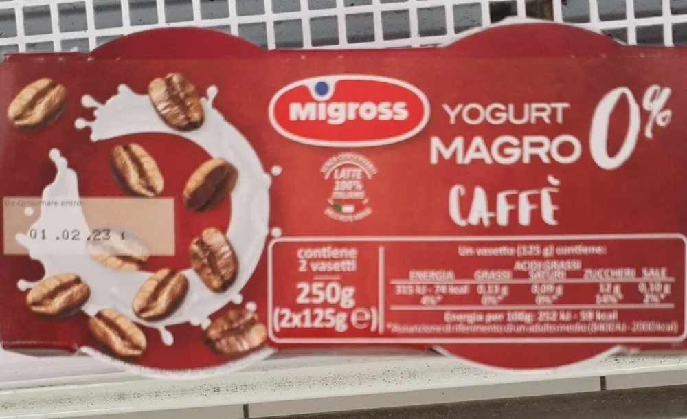 Yogurt magro caffè