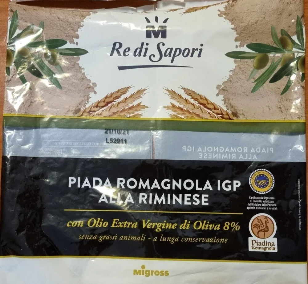 PIADA ROMAGNOLA IGP ALLA RIMINESE