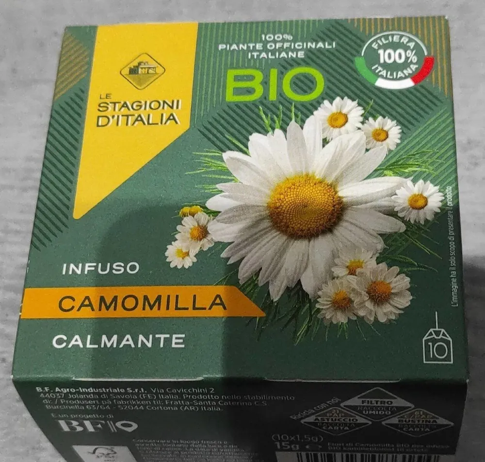 Infuso camomilla calmante