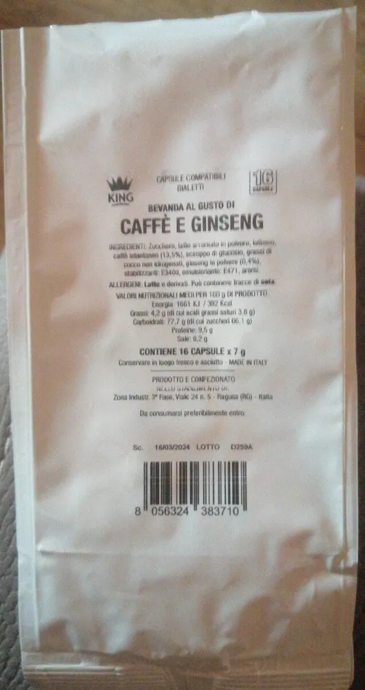 Caffè e ginseng