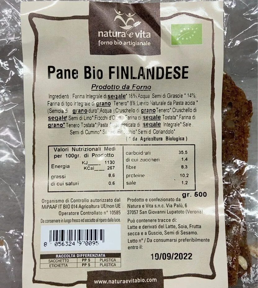 Pane Bio Finlandese
