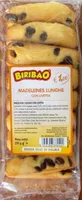 Madeleines lunghe con uvetta