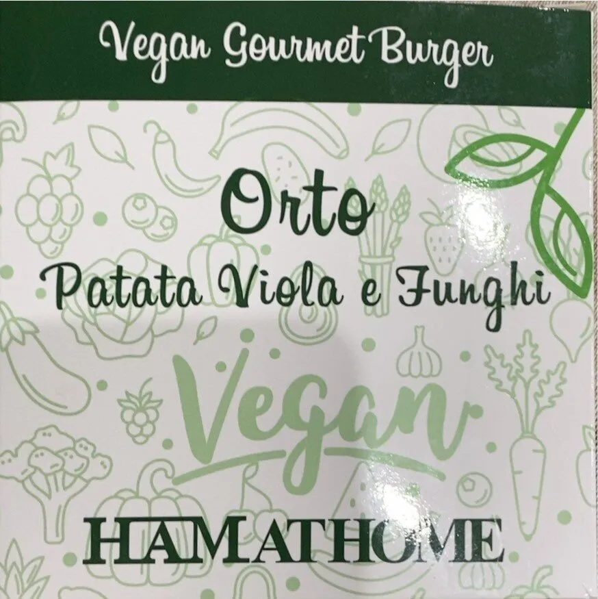 Vegan Gourmet Burger Orto Patata Viola e Funghi