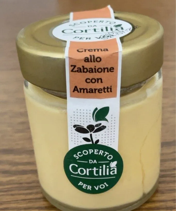 Crema allo zabaione con amaretti