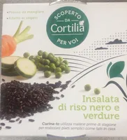 Insalata di riso nero e verdure