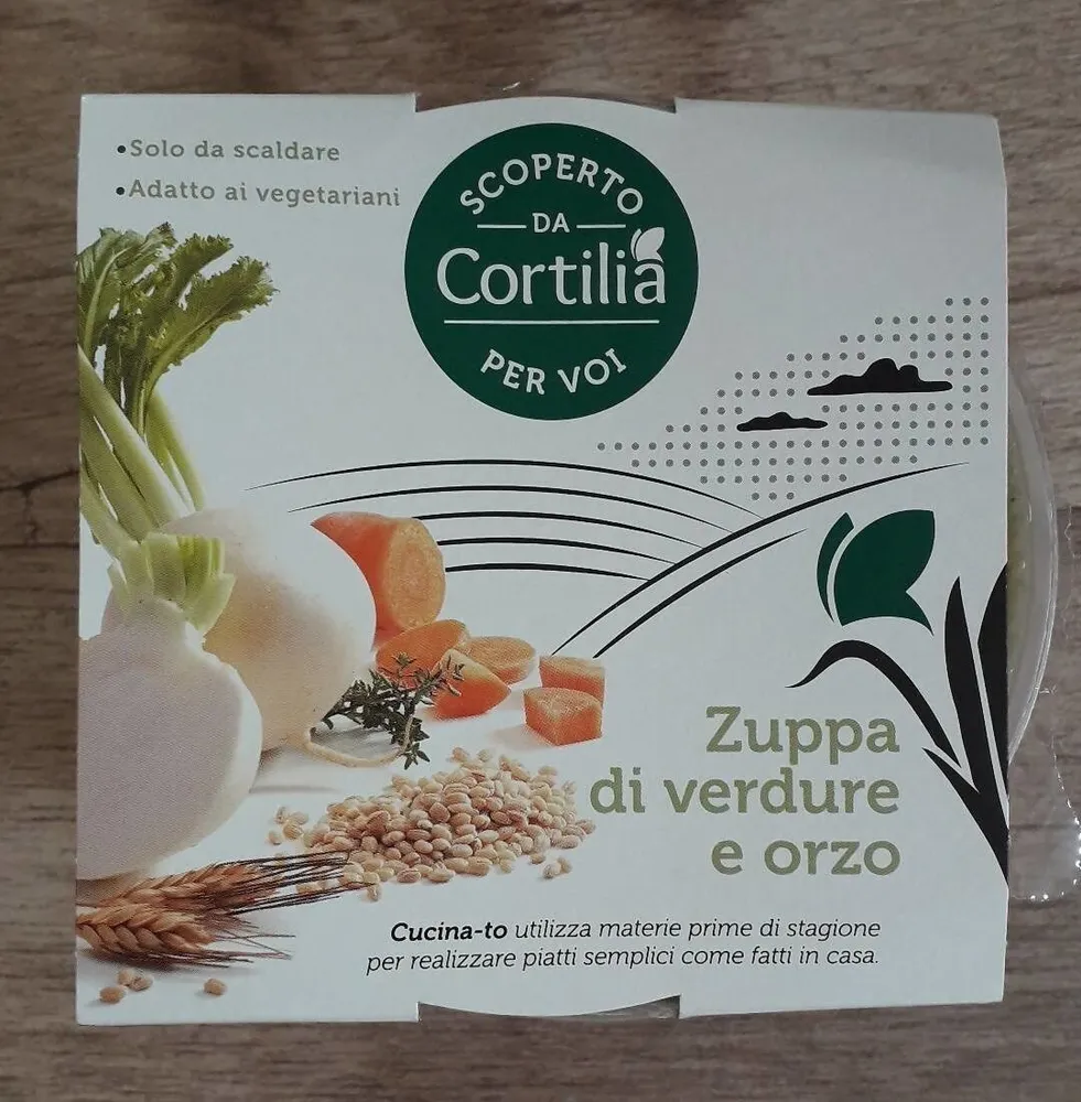 Zuppa di verdure e orzo