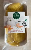 Mezzelune gamberi e burrata